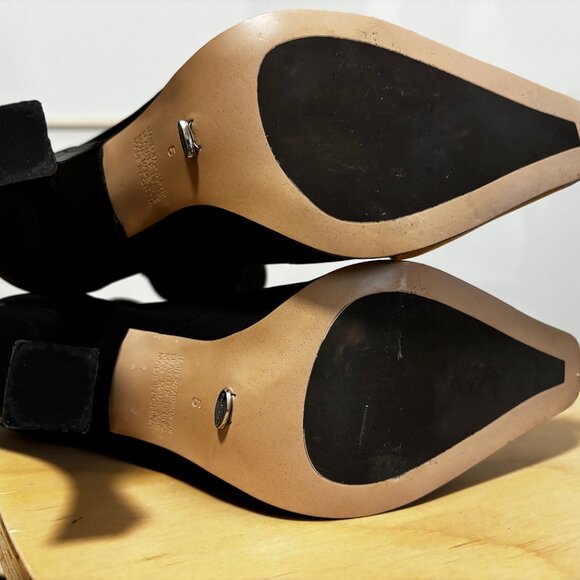 Tony Bianco Two-Tone Stiletto Ankle Booties - Size 5 - Picture 8 of 11